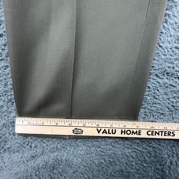 Brooks Brothers 346‎ Madison Fit Pleated Wool Dress Pants Mens 36x32 Khaki - Picture 10 of 12